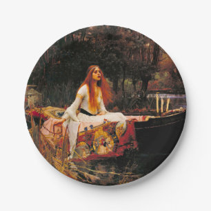 Waterhouse Lady van Shalott Papieren Bordje