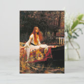 Waterhouse Lady van Shalott Save The Date (Staand voorkant)