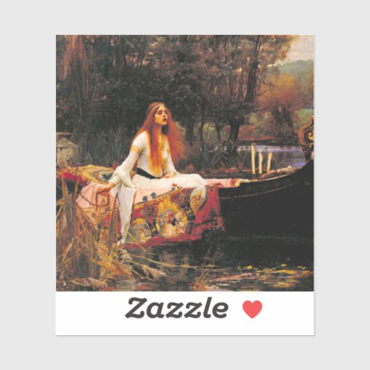 Waterhouse Lady van Shalott Sticker (Vel)