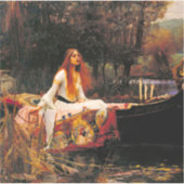 Waterhouse Lady van Shalott Sticker (Voorkant)