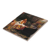 Waterhouse Lady van Shalott Tegeltje (Zijkant)