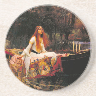 Waterhouse Lady van Shalott Zandsteen Onderzetter