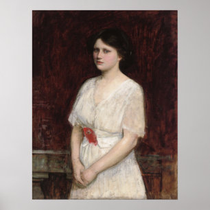 Waterhouse - Portret van juffrouw Claire Kenworthy Poster