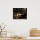 Waterhuis - de dame van Shalott Poster (Keuken)