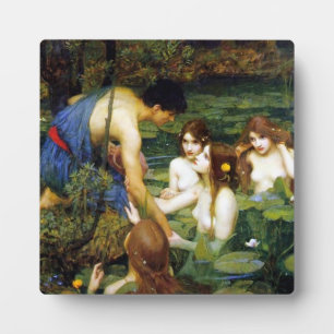 Waterhuis Hylas en de Nymphs Plaque Fotoplaat