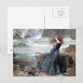 Waterhuis spiegelt de verleiding van het vrouwensc briefkaart (Voorkant / Achterkant)