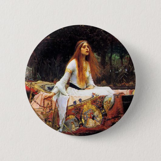 Waterhuis The Lady of Shalott Button (Voorkant)