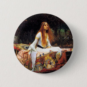 Waterhuis The Lady of Shalott Button
