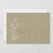 Watering Can en Burlap Vrijgezellenfeest Kaart (Achterkant)