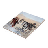 Watering Time Western Art door Edward Borein Tegeltje (Zijkant)