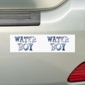 Waterjongen Bumpersticker (Op auto)