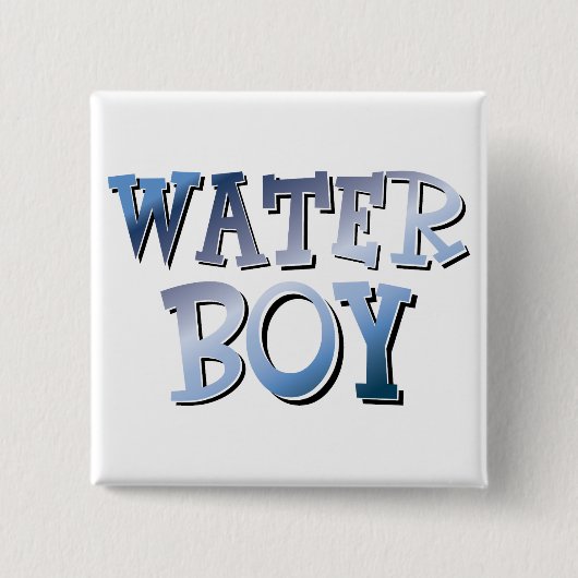 Waterjongen Vierkante Button 5,1 Cm (Voorkant)