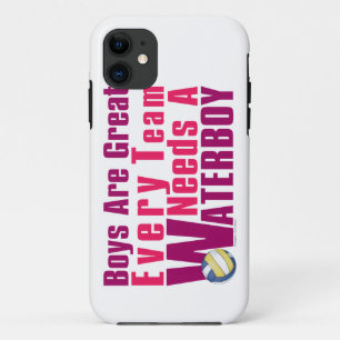 Waterjongetvolleybal in roze iPhone 11 hoesje