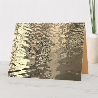 Waterkaart in sepia bedankkaart