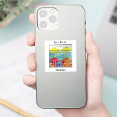 Waterkantbar, Tafel, Stoelen, Parasol, Key West Sticker (Telefoon)