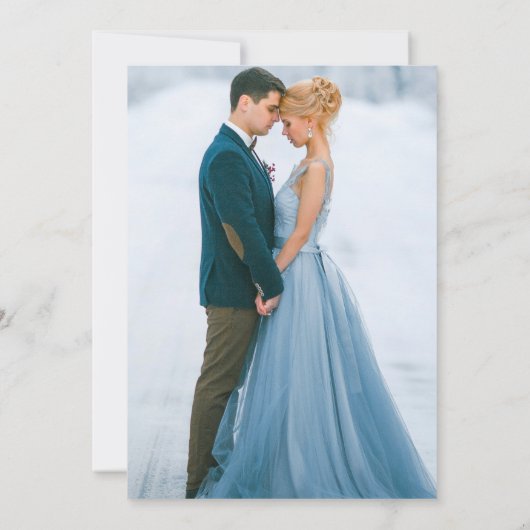 Waterkleur Blauwe Marmer Agate Geode Lichten Foto Save The Date (Achterkant)