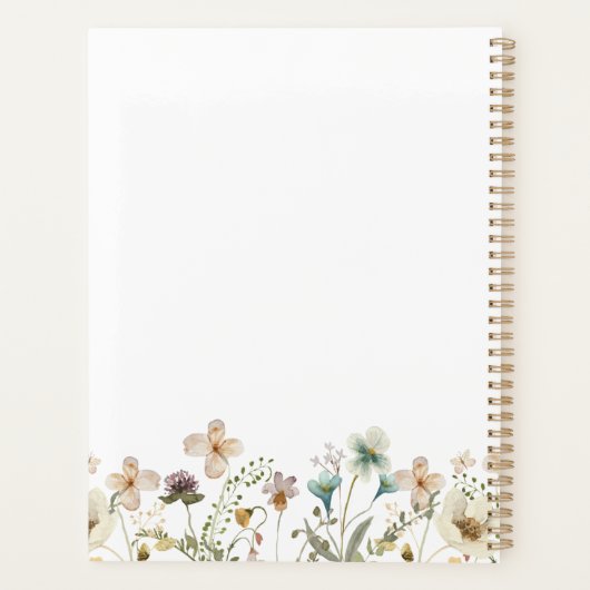 Waterkleur Bloem Planner (Achterkant)