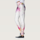 Waterkleur Bloemen Leggings (Links)