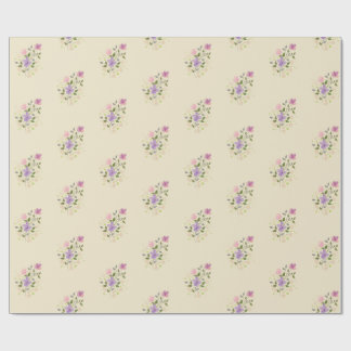 Waterkleur Bloemig Zachte Minimalistische Vintage  Cadeaupapier