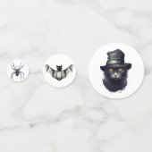 Waterkleur Halloween Confetti (Achterkanten)