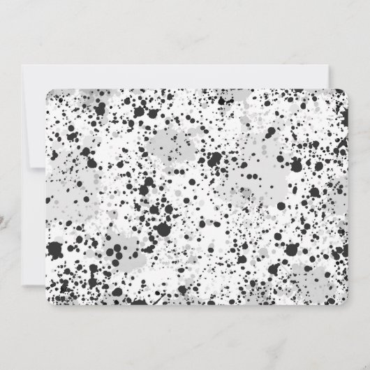 Waterkleur Hoge Vijf Fotouitnodiging Kaart (Achterkant)