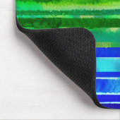 Waterkleur Kleurrijke Strepen Moderne Artistieke R Muismat (Hoek)