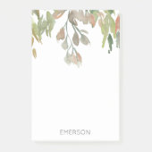 Waterkleur Kleurrijke Wingerd NAME Groenelementen  Post-it® Notes (Voorkant)