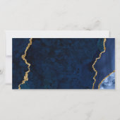 Waterkleur Marmer Blauw Goud Cadeaubon (Achterkant)