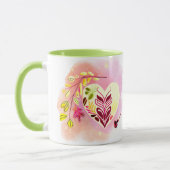 WATERKLEUR SPLASH BOHO HART-VORM ONTWERP MOK (Links)