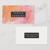 Waterkleur Visitekaartje (Voorkant / Achterkant)