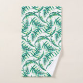 Waterkleuren Varens Patroon Bad Handdoek (Handdoek)