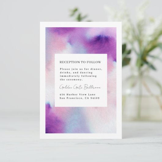 Waterkleurig Lijst Informatiekaartje (Staand voorkant)