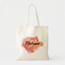 Waterkleurige Canvas tas