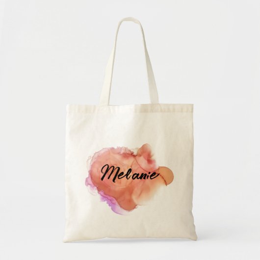 Waterkleurige Canvas tas (Voorkant)