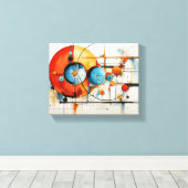 Waterkleurillustraties Abstract Canvas Afdruk (Insitu (Houten vloer))