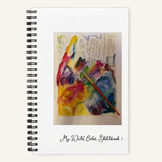 Waterkleurschetsboek Notitieboek (Voorkant)