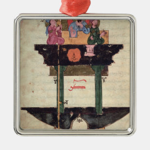 Waterklok met automatische figuren metalen ornament