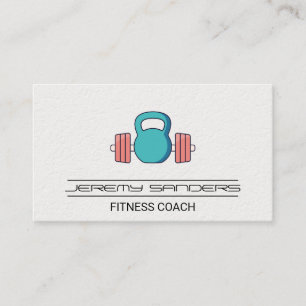 Waterkoker Bell Barbell Gym Gewichten fitnesstra Visitekaartje