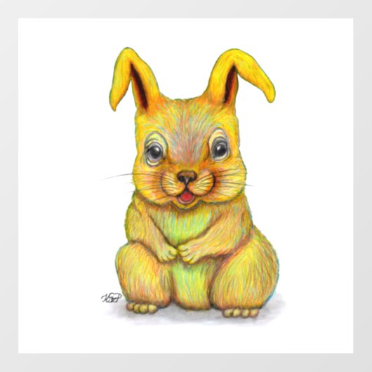 Waterkonijn Raamsticker (Vel)