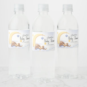 Waterlabels voor babyshower. waterfles etiket