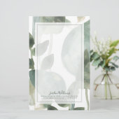 Waterlekken - Waterverf Briefpapier (Staand voorkant)