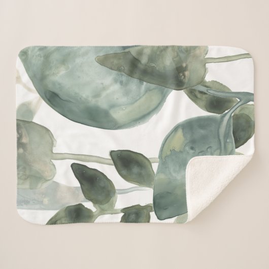 Waterlekken - Waterverf Sherpa Deken (Voorkant (horizontaal))