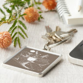 Waterlelengraving Sleutelhanger (Zijkant)