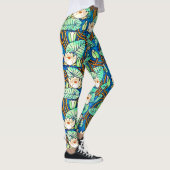 waterlelie afdrukken leggings (Rechts)
