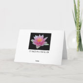 Waterlelie blanco kaarten (Achterkant)