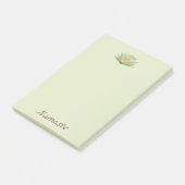 Waterlelie Gele Lotus Bloem Namaste Bord Groen Post-it® Notes (Schuin)