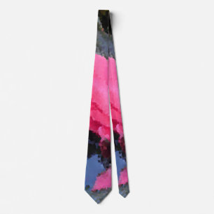 Waterlelie in Rood Roze Paarse Groen Blauw Stropda Stropdas
