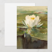 Waterlelie in zonlicht | John La Farge (Voorkant / Achterkant)