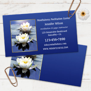 Waterlelie Mindfulness Meditatie Yoga Visitekaartje