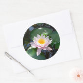 waterlelie ronde Sticker (Envelop)